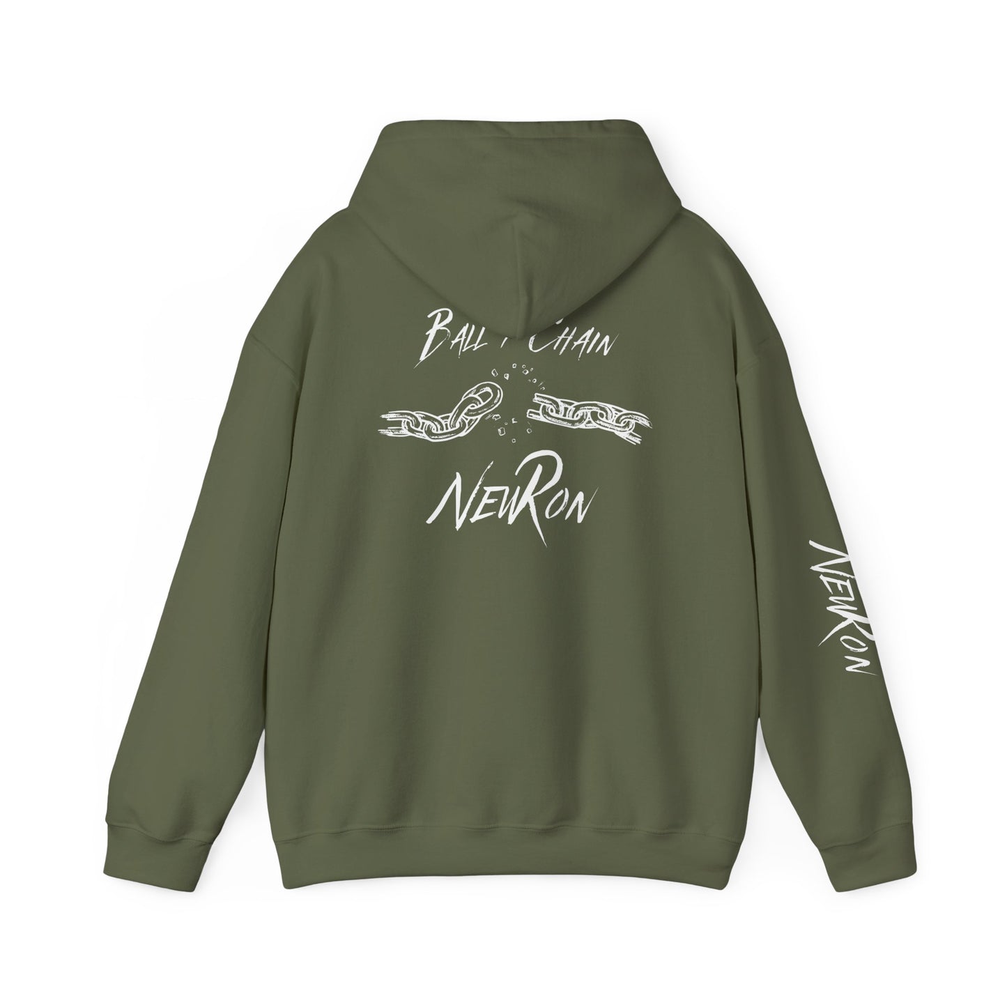 "Ball & Chain" New Ron Unisex Heavy Blend™ Hooded Sweatshirt
