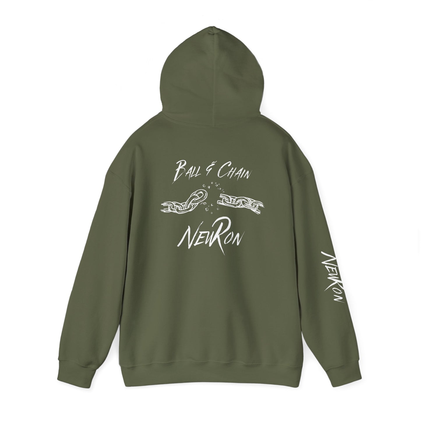 "Ball & Chain" New Ron Unisex Heavy Blend™ Hooded Sweatshirt