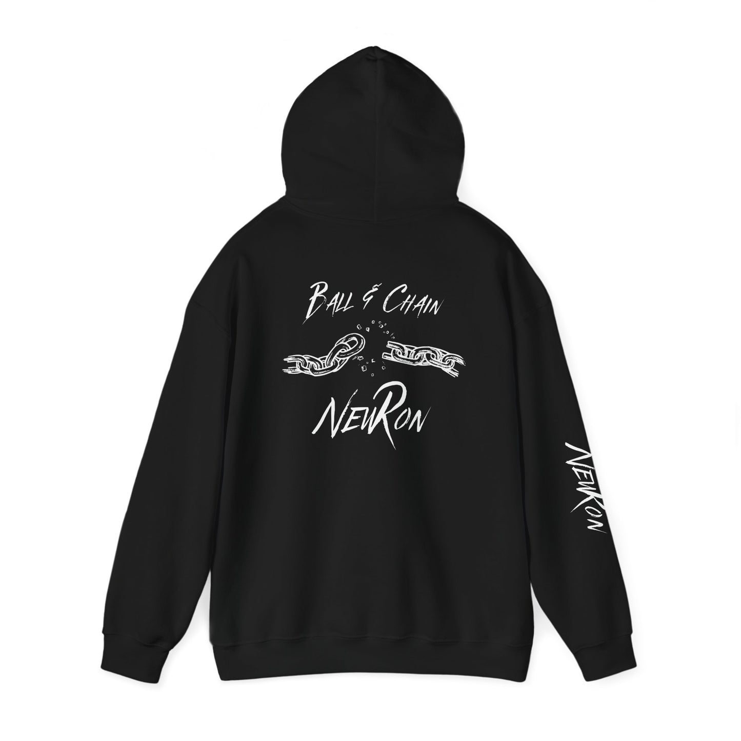 "Ball & Chain" New Ron Unisex Heavy Blend™ Hooded Sweatshirt