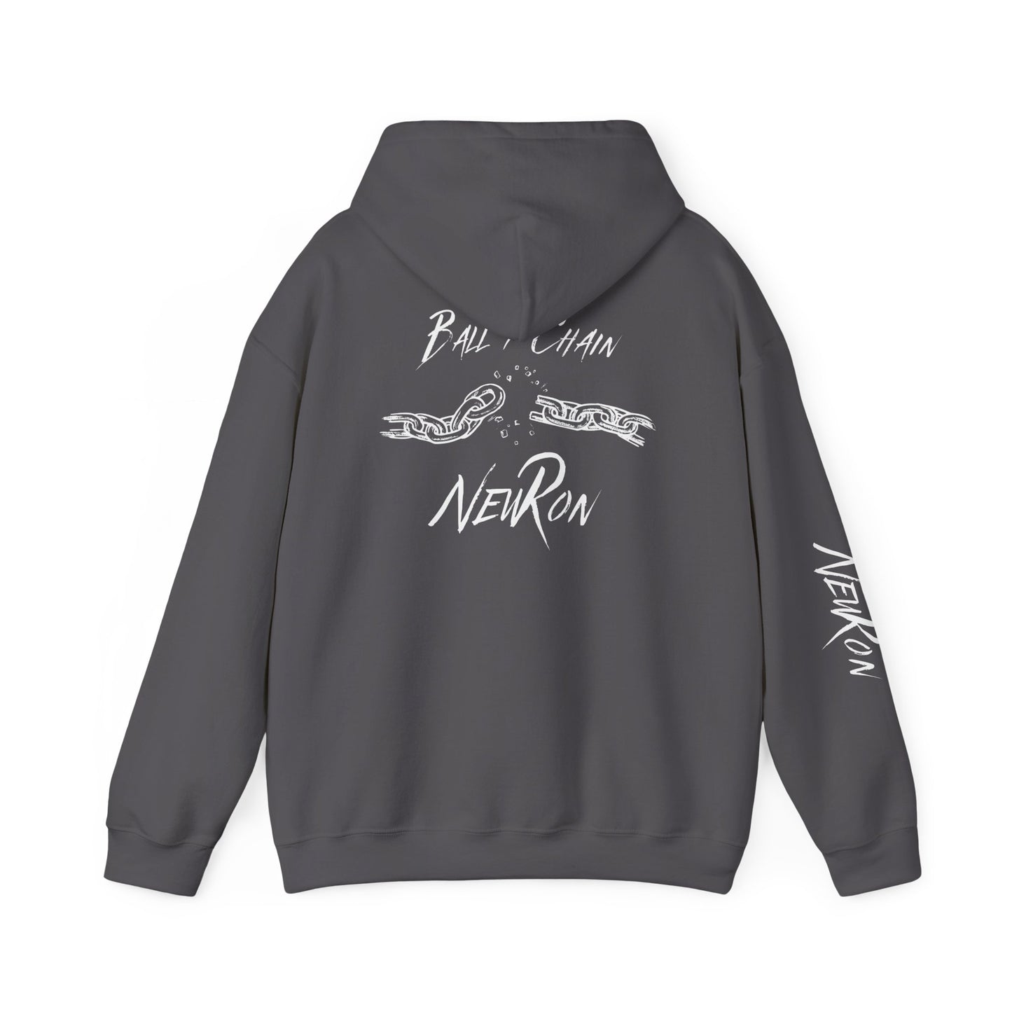 "Ball & Chain" New Ron Unisex Heavy Blend™ Hooded Sweatshirt